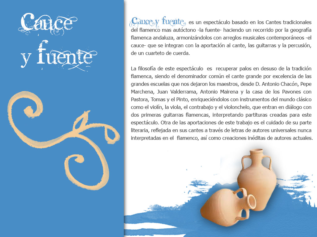 Pepe Yáñez. Producciones - CAUCE Y FUENTE 2019 - <p><b>Disponible</b>