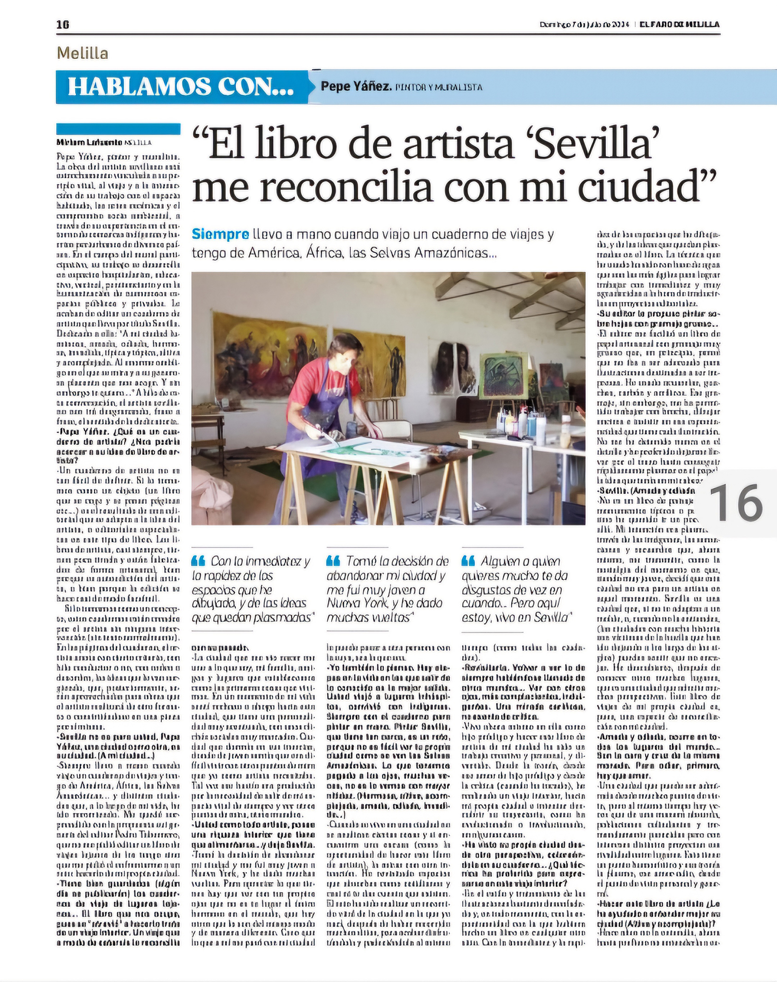 “El libro de artista ‘Sevilla’ me reconcilia con mi ciudad”